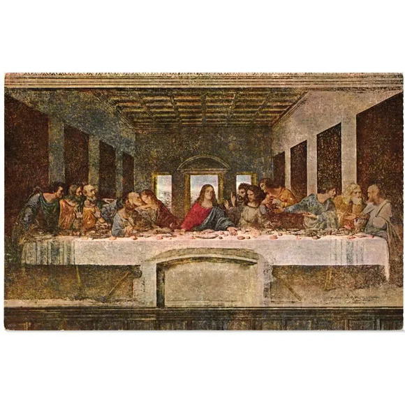 Milano Convento Di S. M. Delle Grazie. Leonardo Da Vinci Il Cenacolo Postcard - Picture 1 of 2
